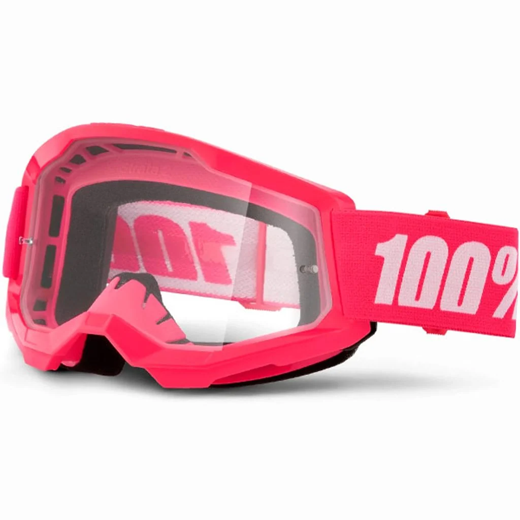 100% Strata 2 Goggle Pink - Clear Lens