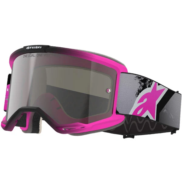 2026 Alpinestars Goggles Vision 5 Lahnd - Iron Pink Fluo Mirror Silver
