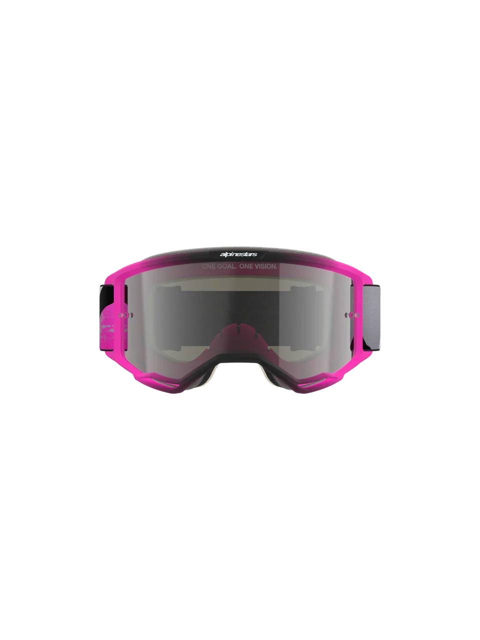 2026 Alpinestars Goggles Vision 5 Lahnd - Iron Pink Fluo Mirror Silver - Image 3