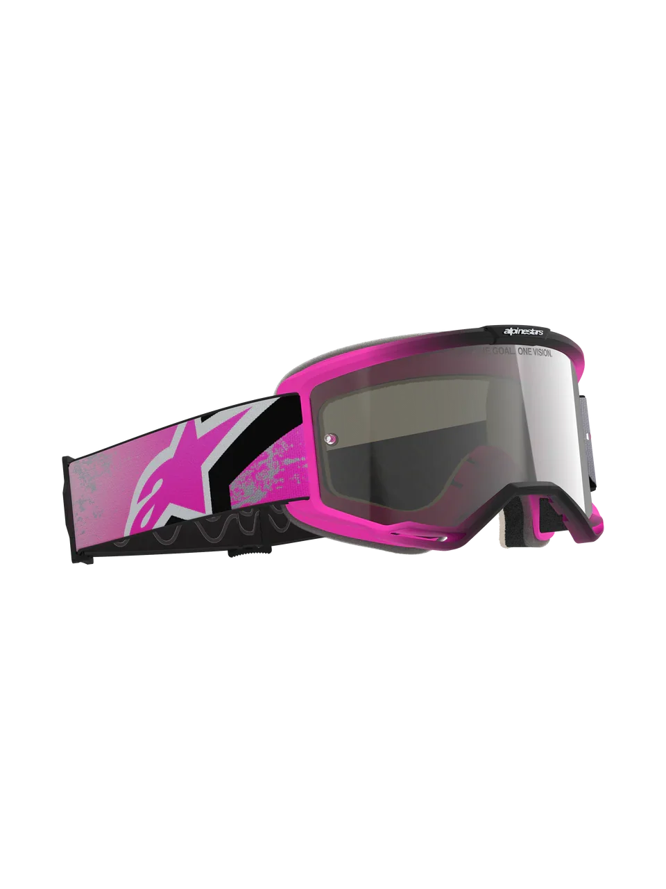 2026 Alpinestars Goggles Vision 5 Lahnd - Iron Pink Fluo Mirror Silver - Image 4