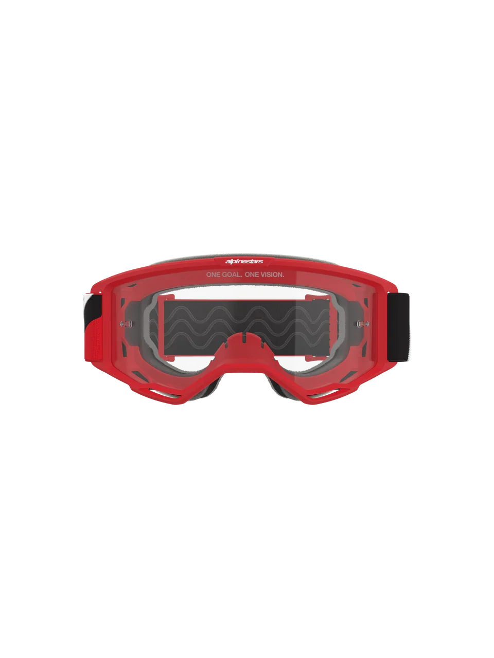 2026 Alpinestars Goggles Vision OTG - Red Black White Clear - Image 4