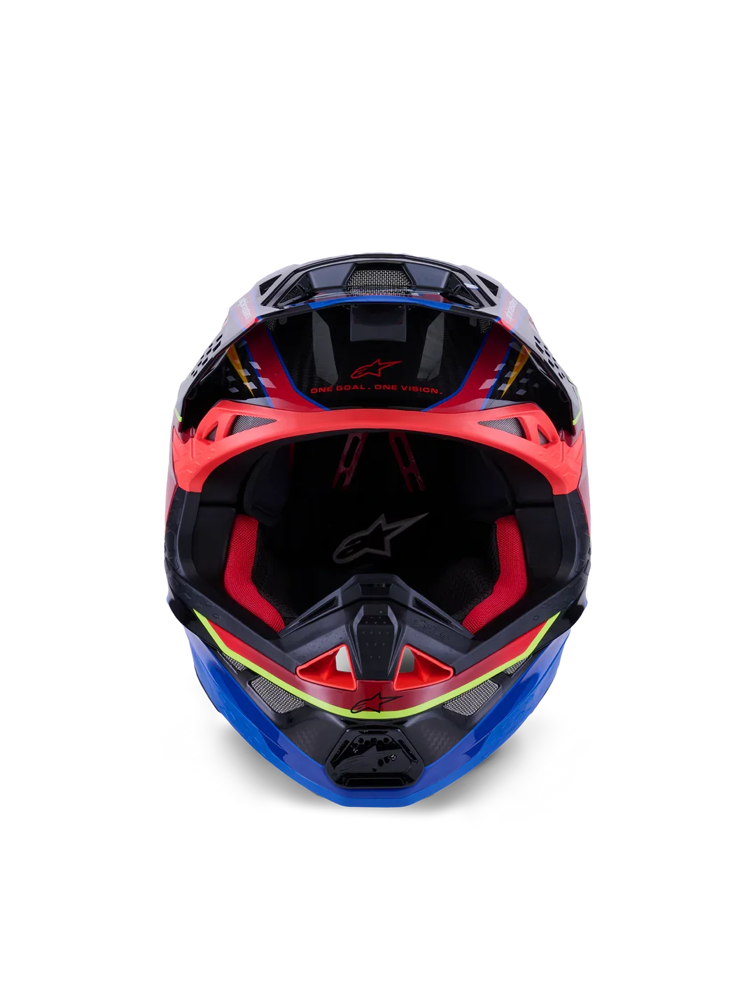Alpinestars Helmet Supertech SM10 Era Helmet - Blue Red Yellow Fluo Gloss - Image 4