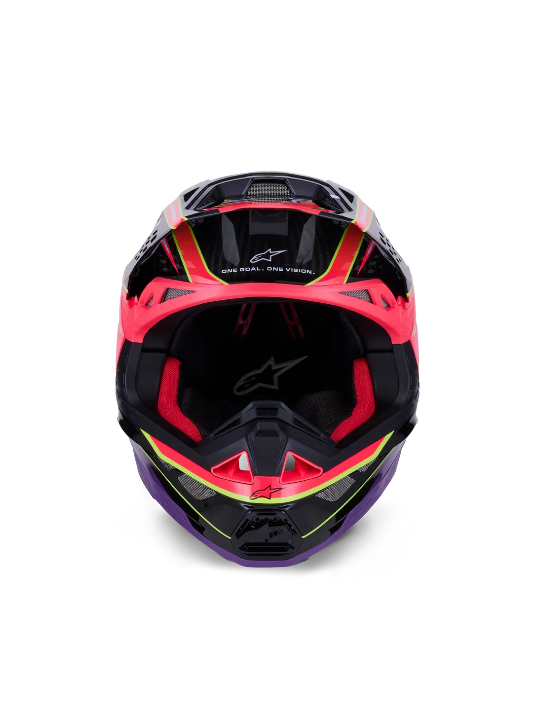 Alpinestars Helmet Supertech SM10 Era Helmet - Pink Violet Yellow Fluo Gloss - Image 5
