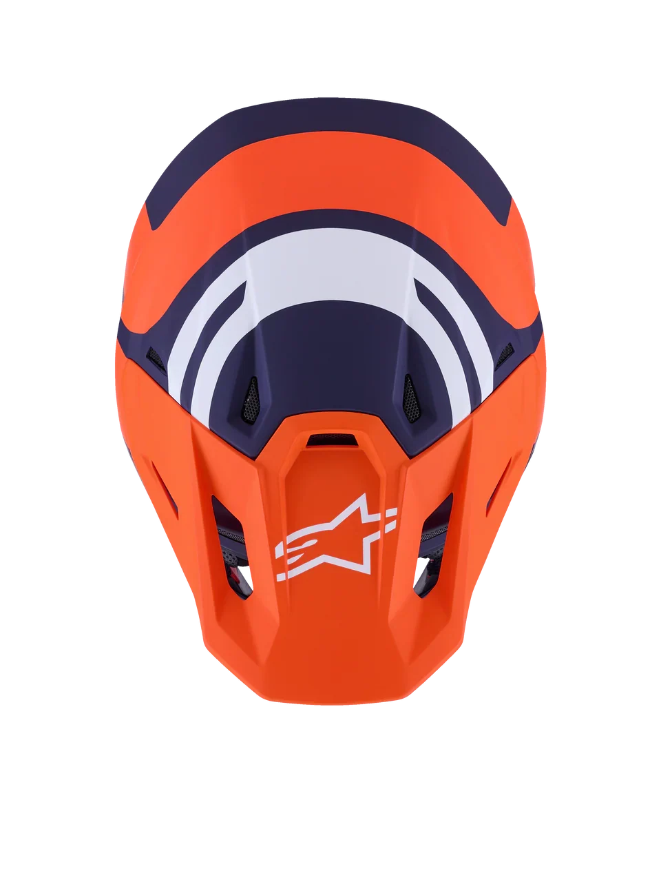 Alpinestars Helmet Supertech S-M7 Core Helmet ECE06 - Orange Blue Matt - Image 3