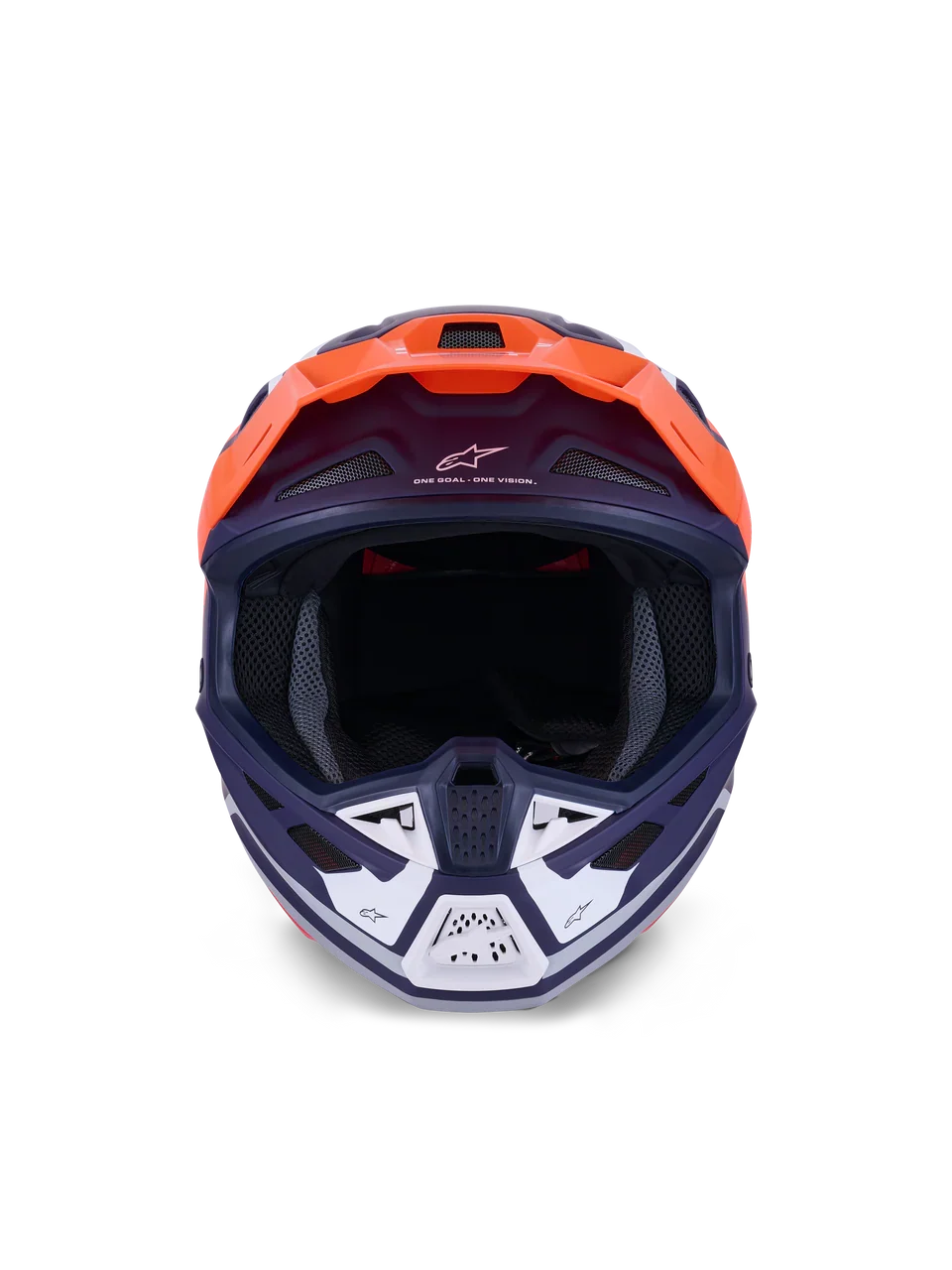Alpinestars Helmet Supertech S-M7 Core Helmet ECE06 - Orange Blue Matt - Image 5