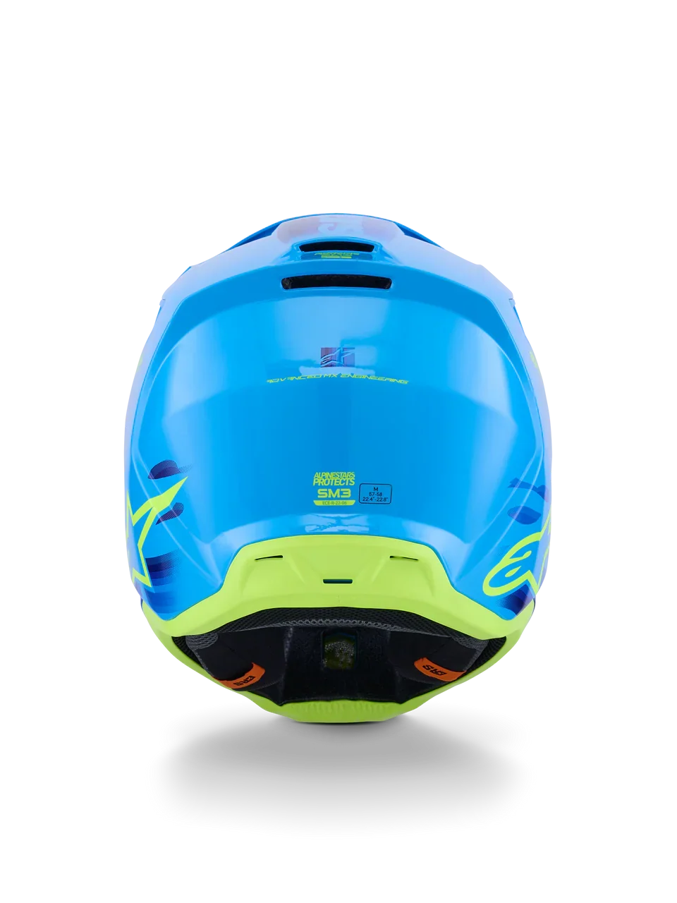 Alpinestars Helmet SM3 Force Helmet Cyan Gloss - Image 8