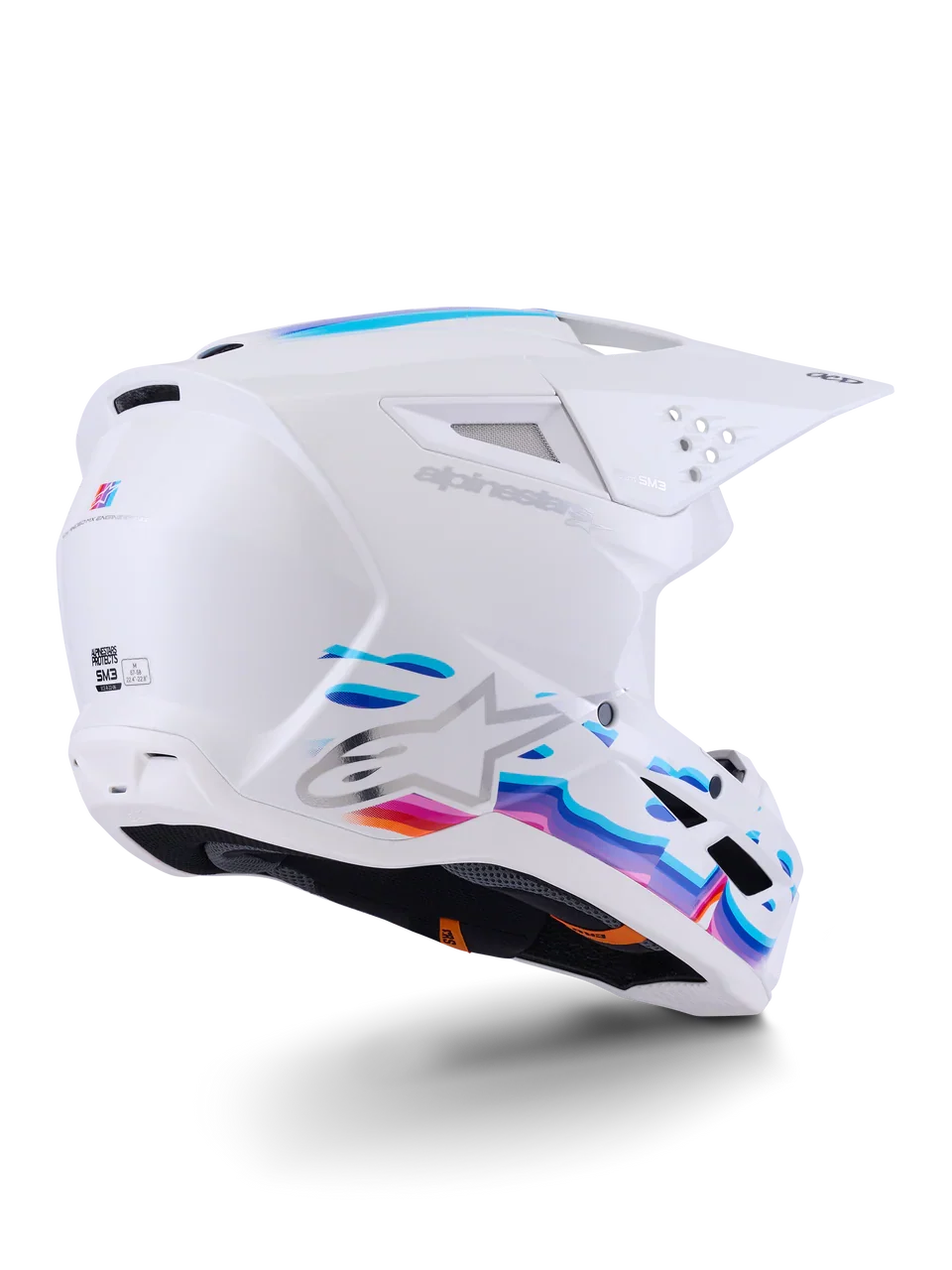 Alpinestars Helmet SM3 Force Helmet White Gloss - Image 4