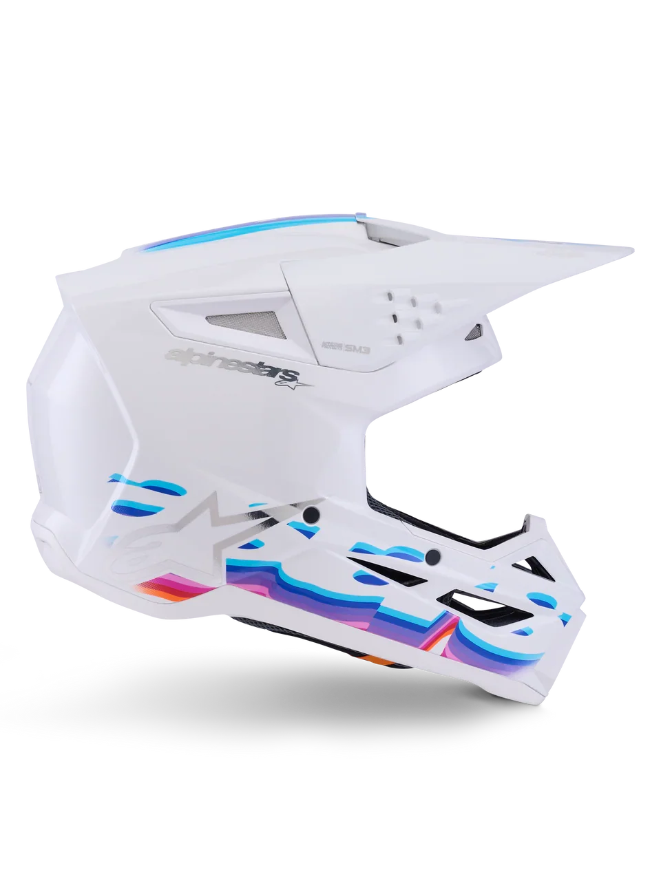 Alpinestars Helmet SM3 Force Helmet White Gloss - Image 7