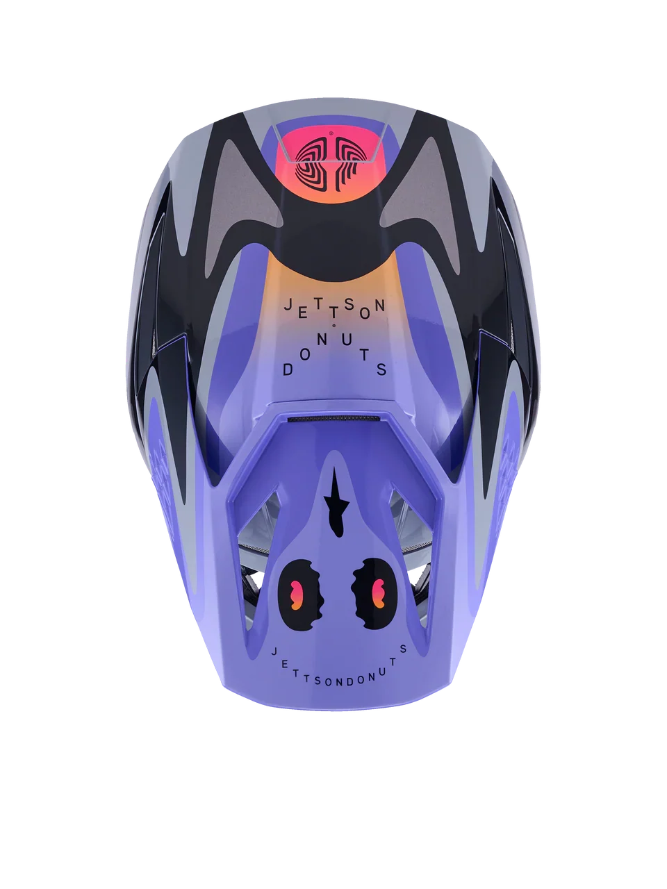 Alpinestars Helmet SM3 Jettson Gray Purple Black Gloss - Image 3