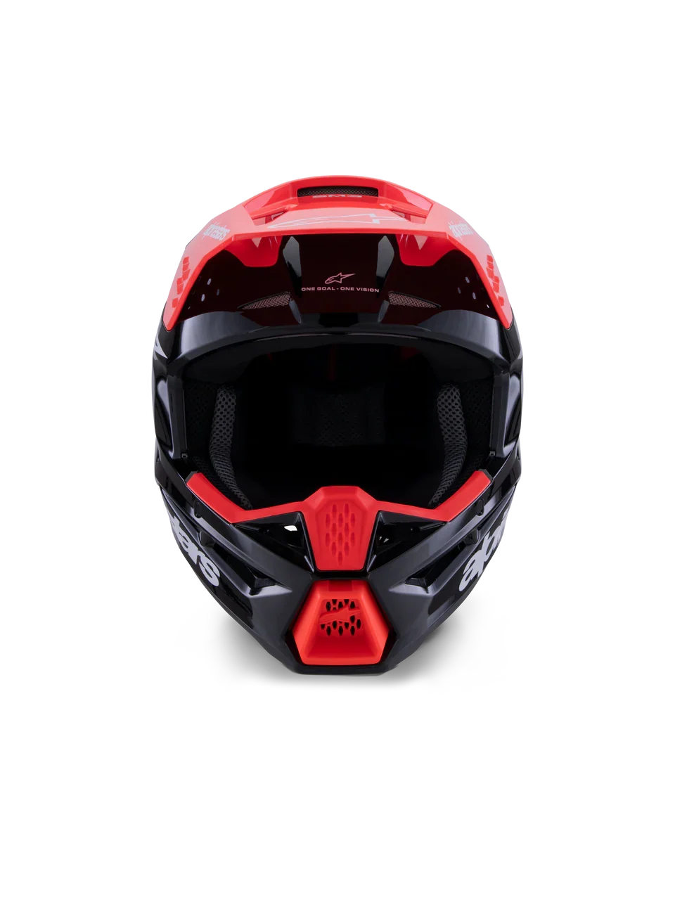 Alpinestars Helmet SM3 Radium Helmet Black Red Fluo White Gloss - Image 3