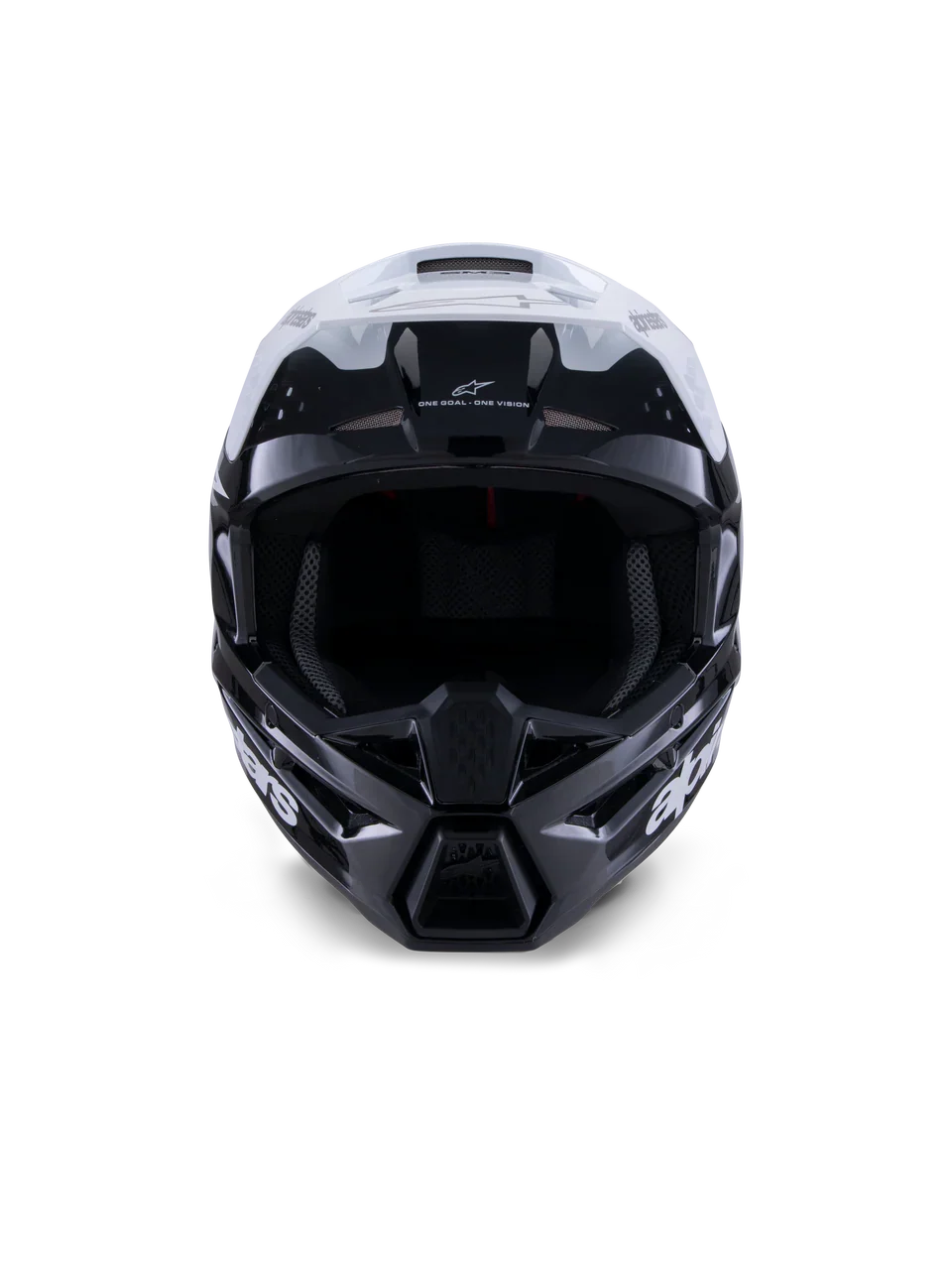 Alpinestars Helmet SM3 Radium Helmet Black White Gray Gloss - Image 3