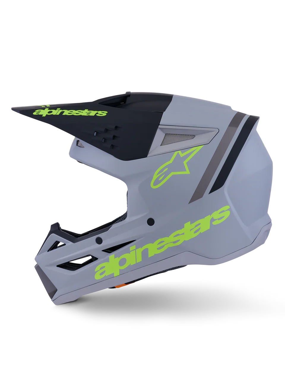 Alpinestars Helmet SM3 Radium Helmet Gray Black Yellow Matt - Image 6