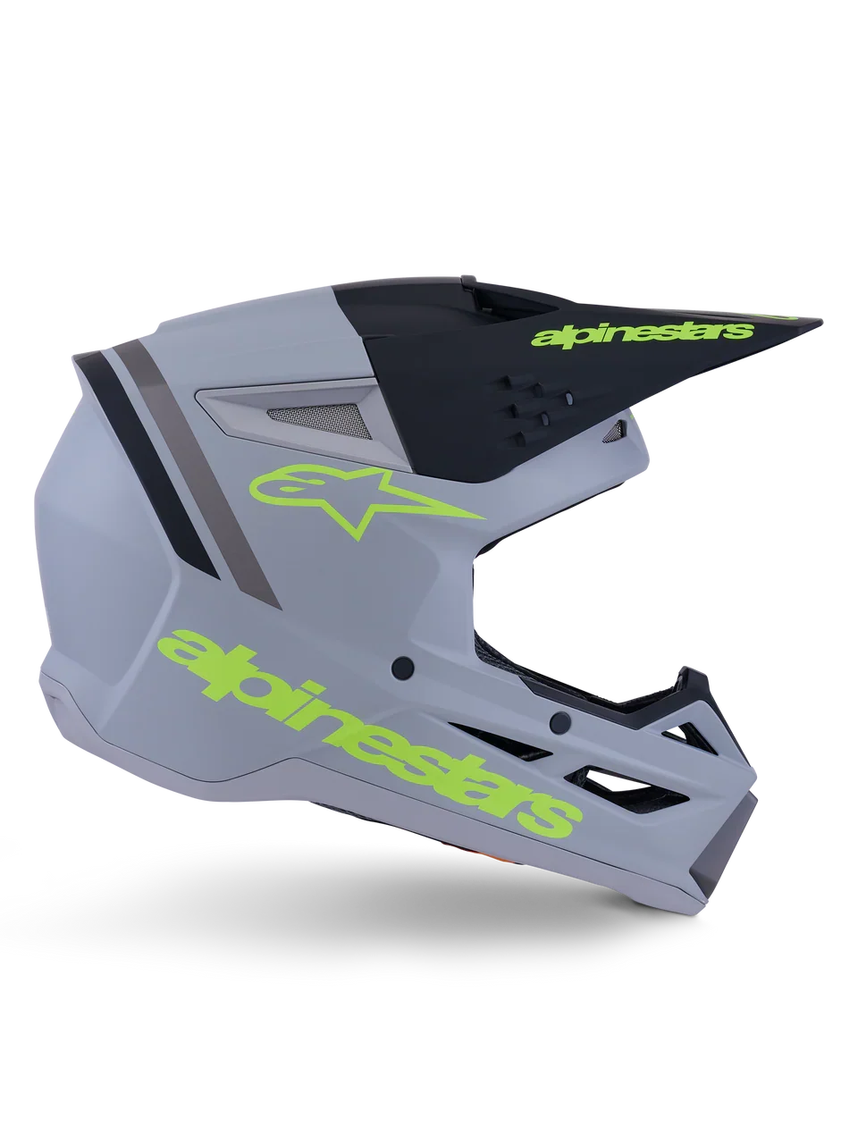 Alpinestars Helmet SM3 Radium Helmet Gray Black Yellow Matt - Image 7