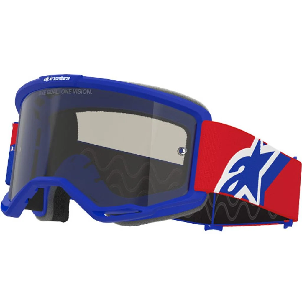2026 Alpinestars Sand Goggles Vision - Blue Red White Dark Smoke