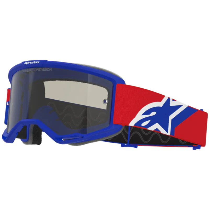 2026 Alpinestars Sand Goggles Vision - Blue Red White Dark Smoke - Image 2