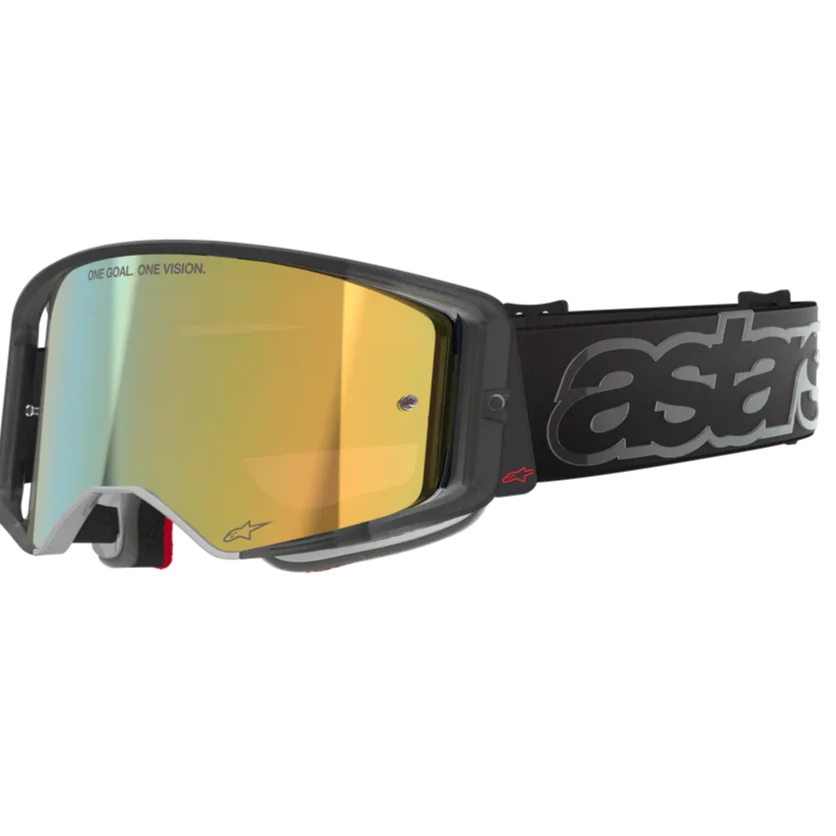 2026 Alpinestars Supertech Goggles Vision Vista - Black Mirror Gold - Image 2