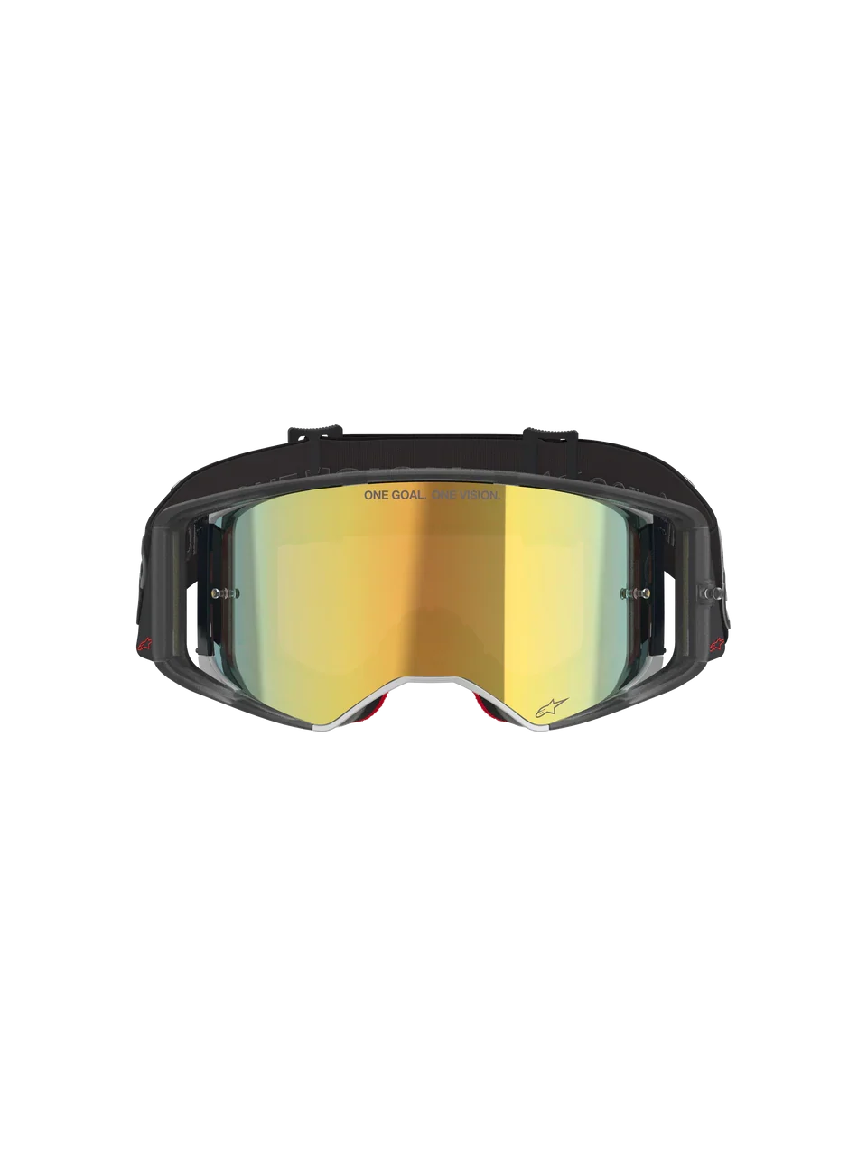 2026 Alpinestars Supertech Goggles Vision Vista - Black Mirror Gold - Image 4
