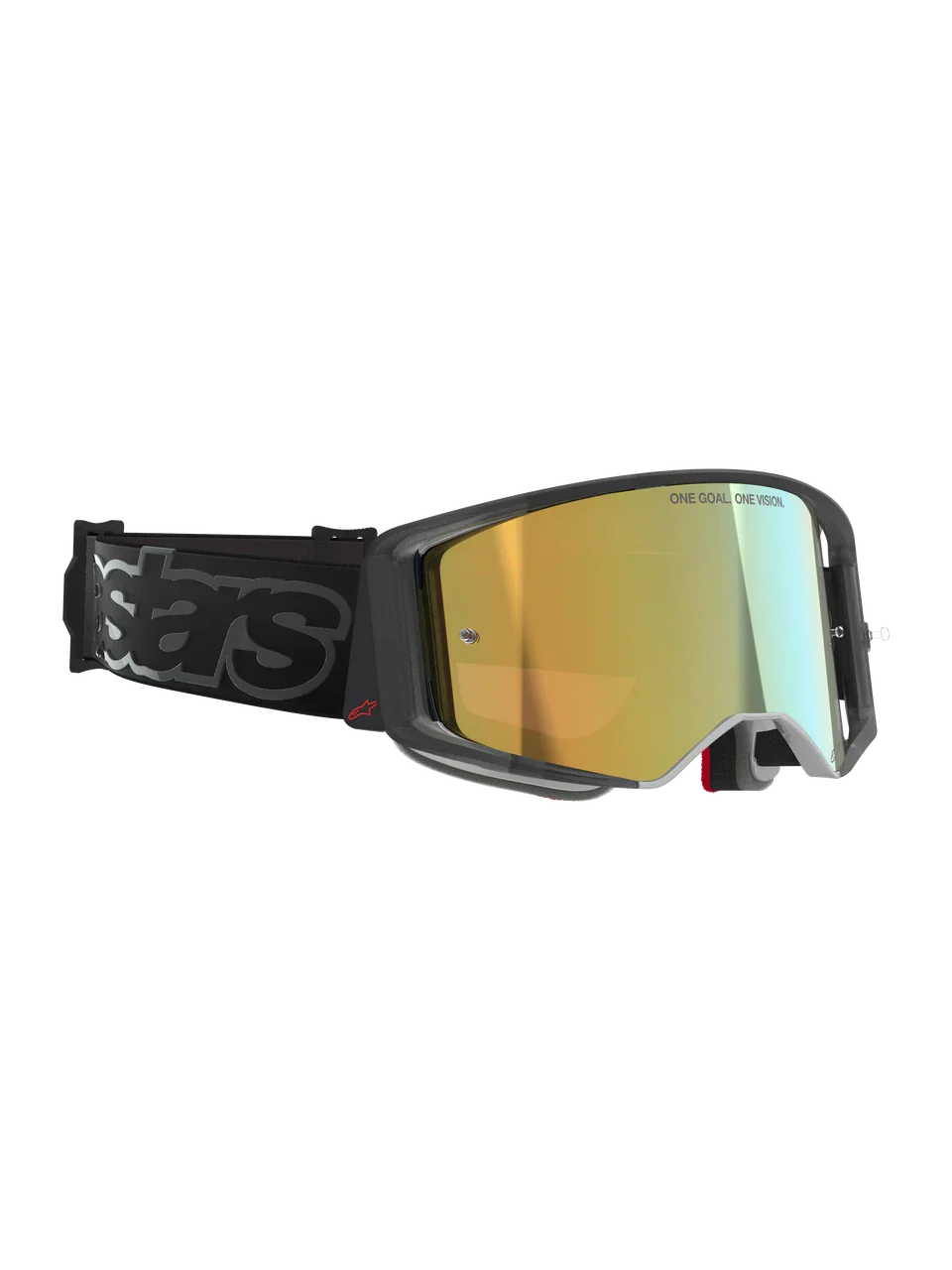 2026 Alpinestars Supertech Goggles Vision Vista - Black Mirror Gold - Image 5