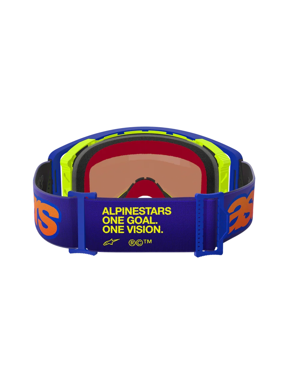 2026 Alpinestars Supertech Goggles Vision Vista - Blue Yellow Purple Mirror Red - Image 3