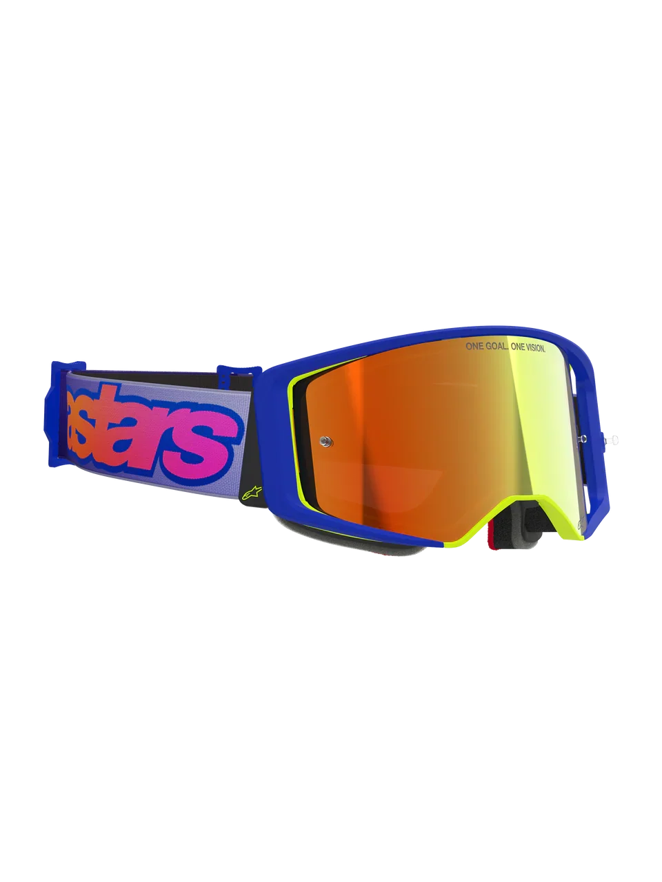 2026 Alpinestars Supertech Goggles Vision Vista - Blue Yellow Purple Mirror Red - Image 5