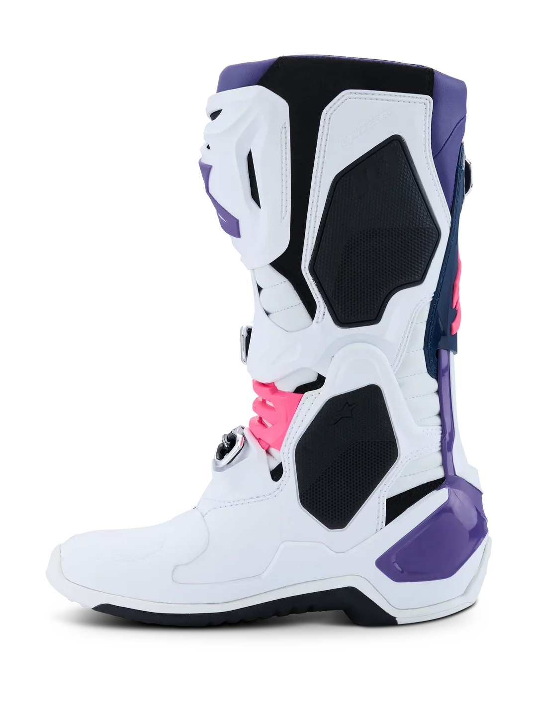 Alpinestars Tech 10 Motocross Boots - White Violet Navy Pink - Image 4