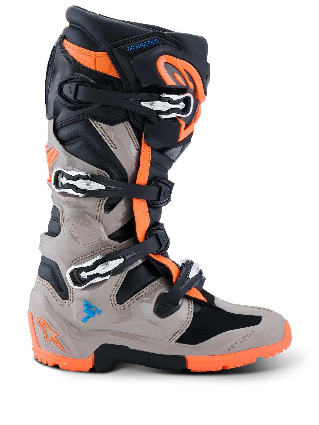 Alpinestars Tech 7 Enduro Boots - Black Gray Orange Flo - Image 6