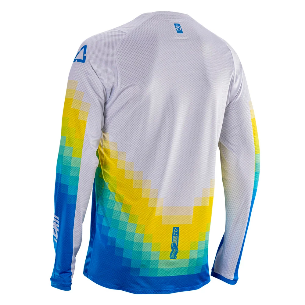 2026 Leatt 4.5 Moto Lite Jersey Pixel Blue - Image 3