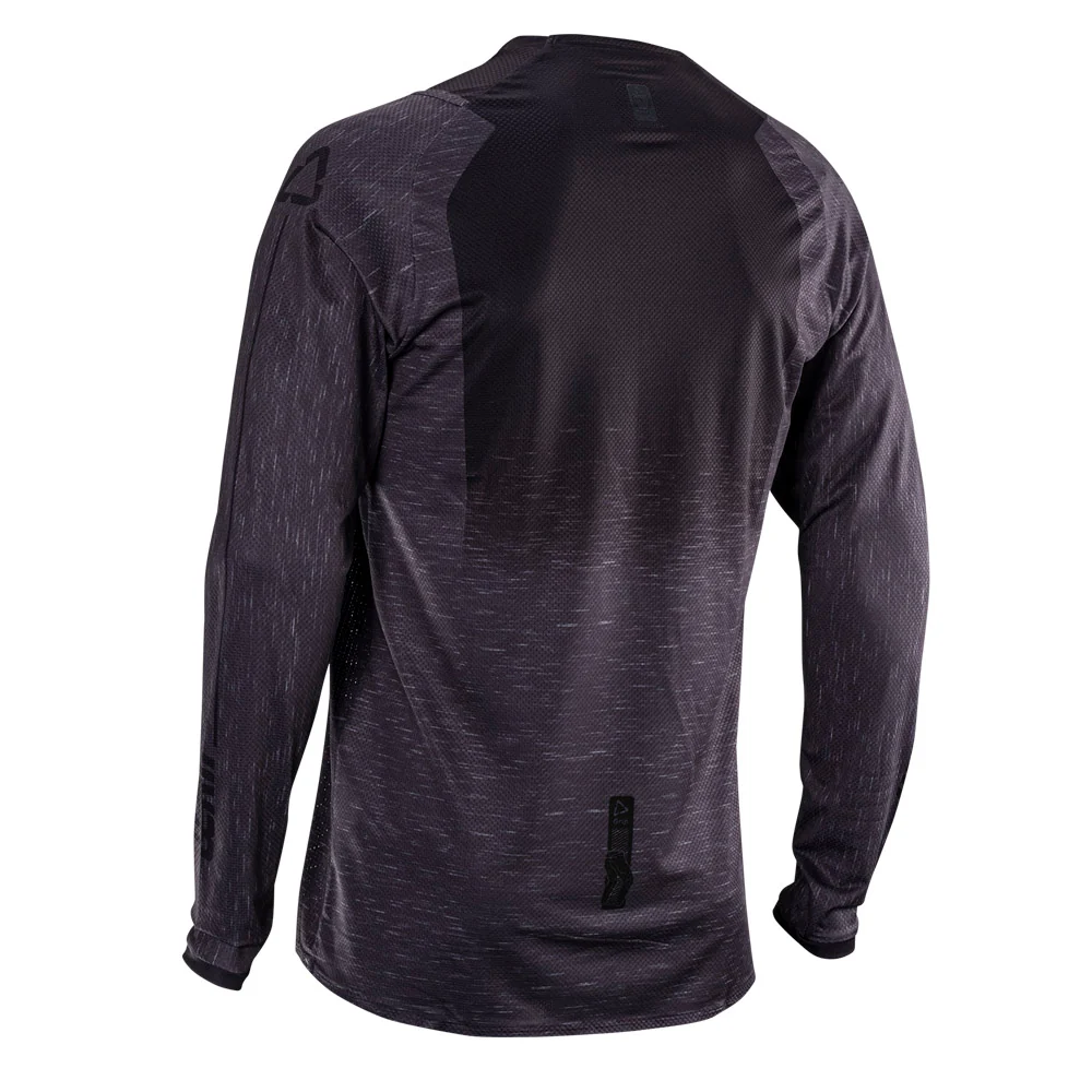 2026 Leatt 4.5 Moto Lite Jersey Stealth Black Grey - Image 3