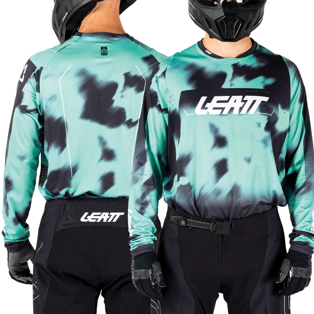 2026 Leatt 4.5 Moto Lite Jersey Teal - Image 2