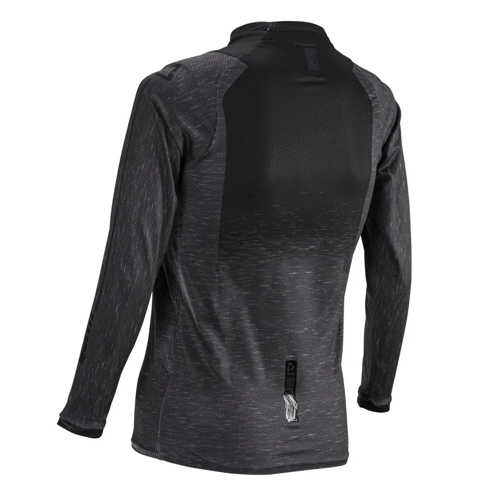 2026 Leatt 4.5 Moto Youth Jersey Stealth Black Grey - Image 3