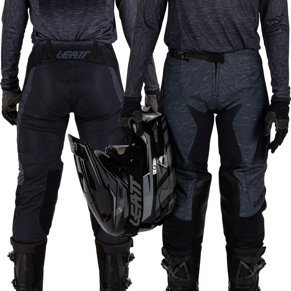 2026 Leatt 4.5 Moto Youth Pant Stealth Black Grey - Image 2