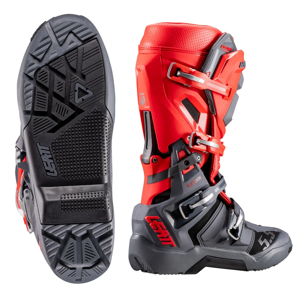 2026 Leatt 5.5 Flexlock Enduro Boots Red - Image 5