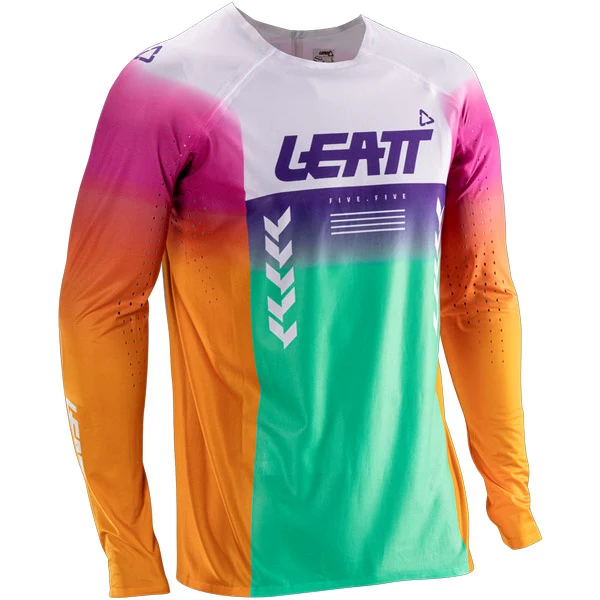2026 Leatt 5.5 Moto Ultraweld Jersey Pinata Teal