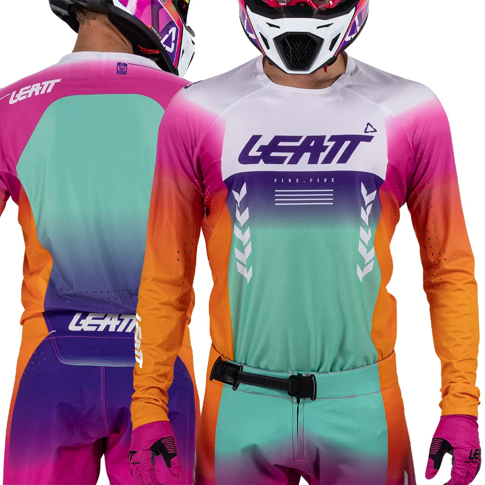 2026 Leatt 5.5 Moto Ultraweld Jersey Pinata Teal - Image 2