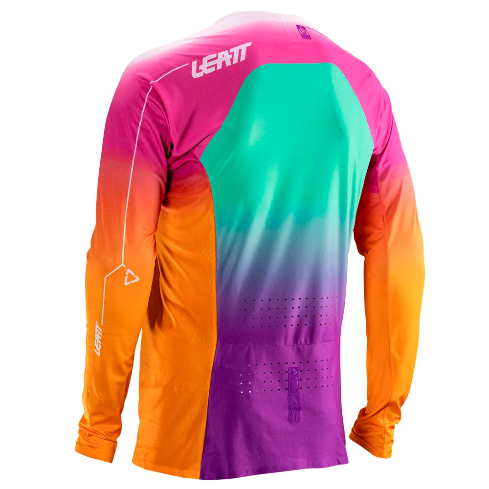 2026 Leatt 5.5 Moto Ultraweld Jersey Pinata Teal - Image 3
