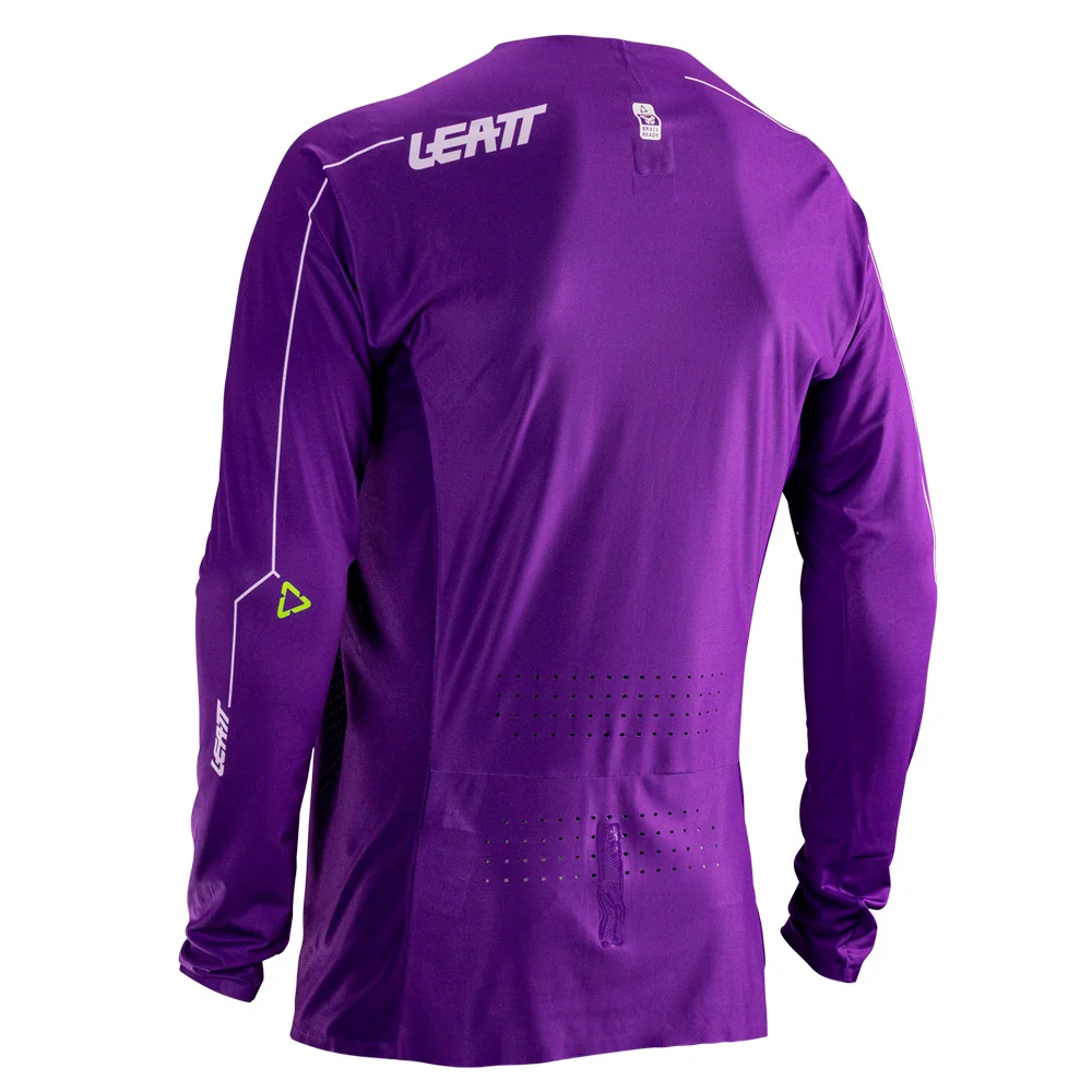 2026 Leatt 5.5 Moto Ultraweld Jersey Purple - Image 3