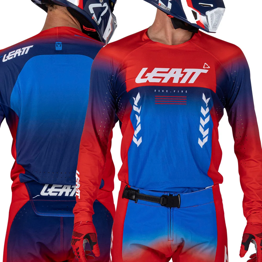 2026 Leatt 5.5 Moto Ultraweld Jersey Royal Blue - Image 2