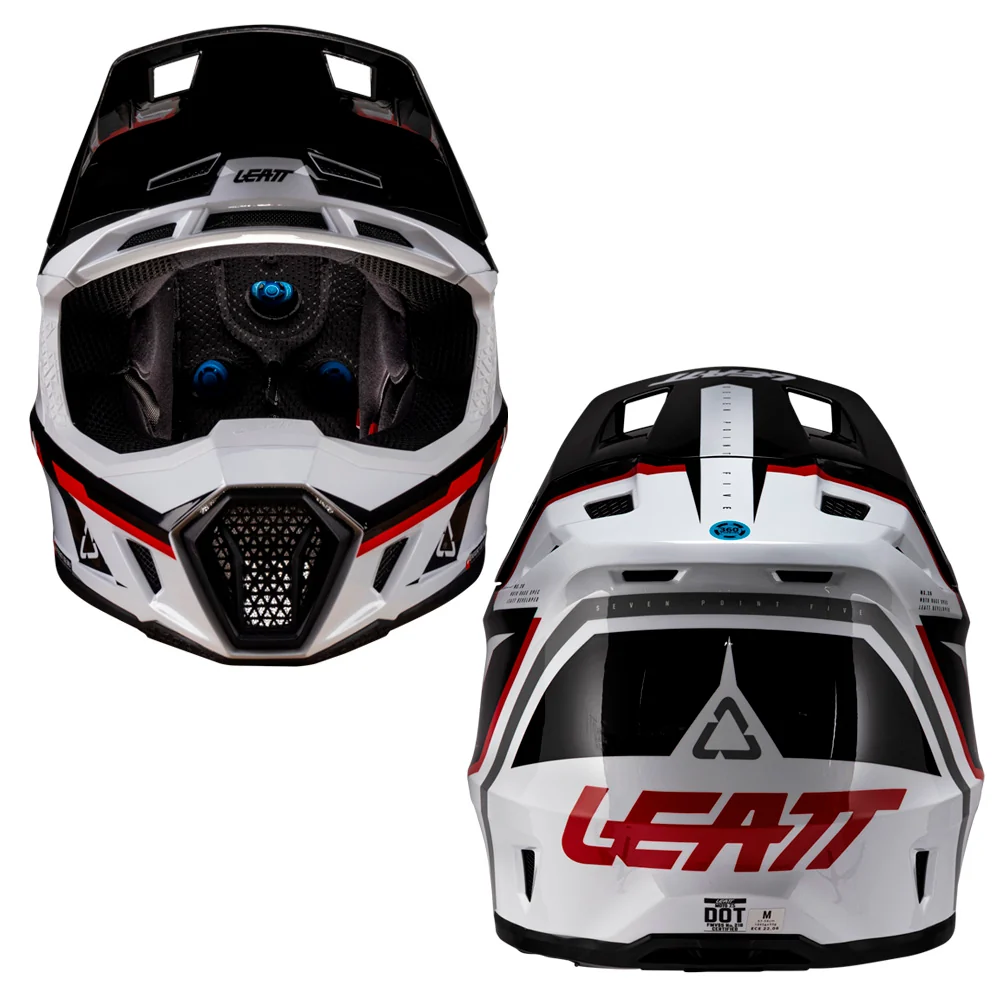 2026 Leatt 7.5 V26 Helmet White Red - Image 3