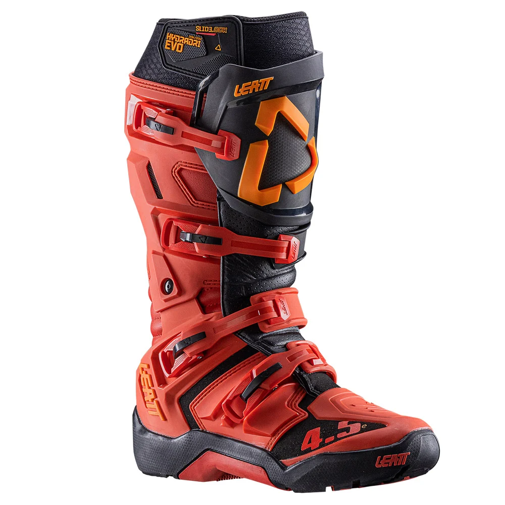 2026 Leatt 4.5 Hydradri Enduro Boots Burn Red - Image 3