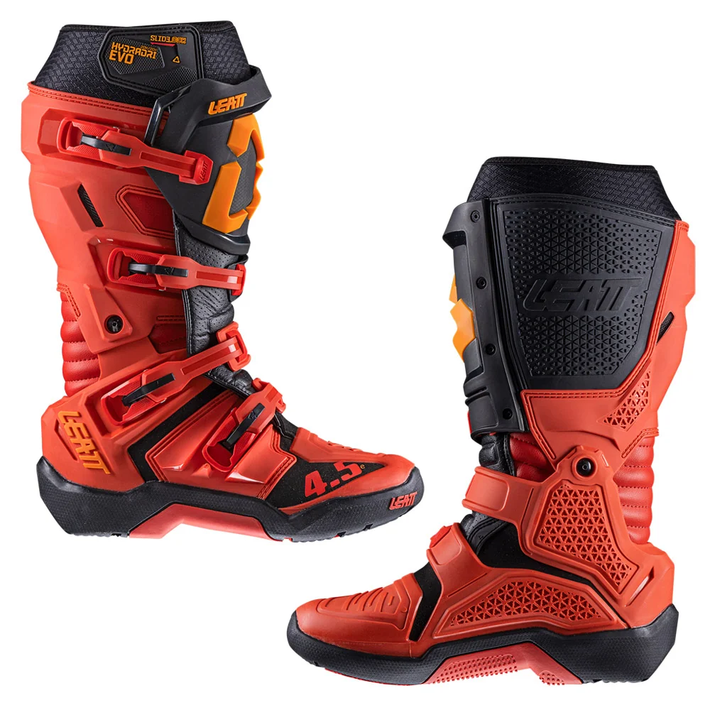 2026 Leatt 4.5 Hydradri Enduro Boots Burn Red - Image 4