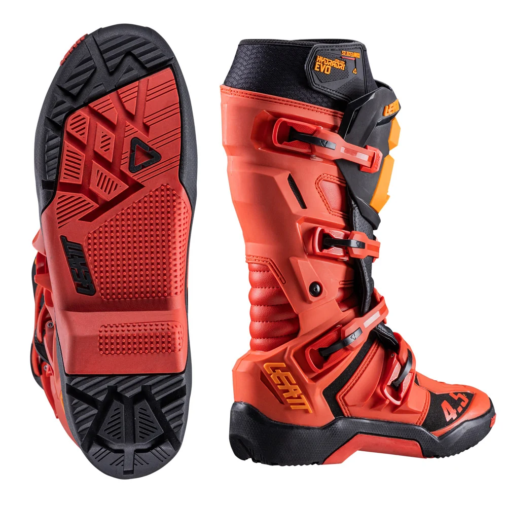 2026 Leatt 4.5 Hydradri Enduro Boots Burn Red - Image 5