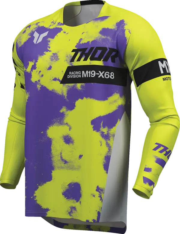 2026 Thor Jersey Launchmode Bleach Grey Acid - Image 4