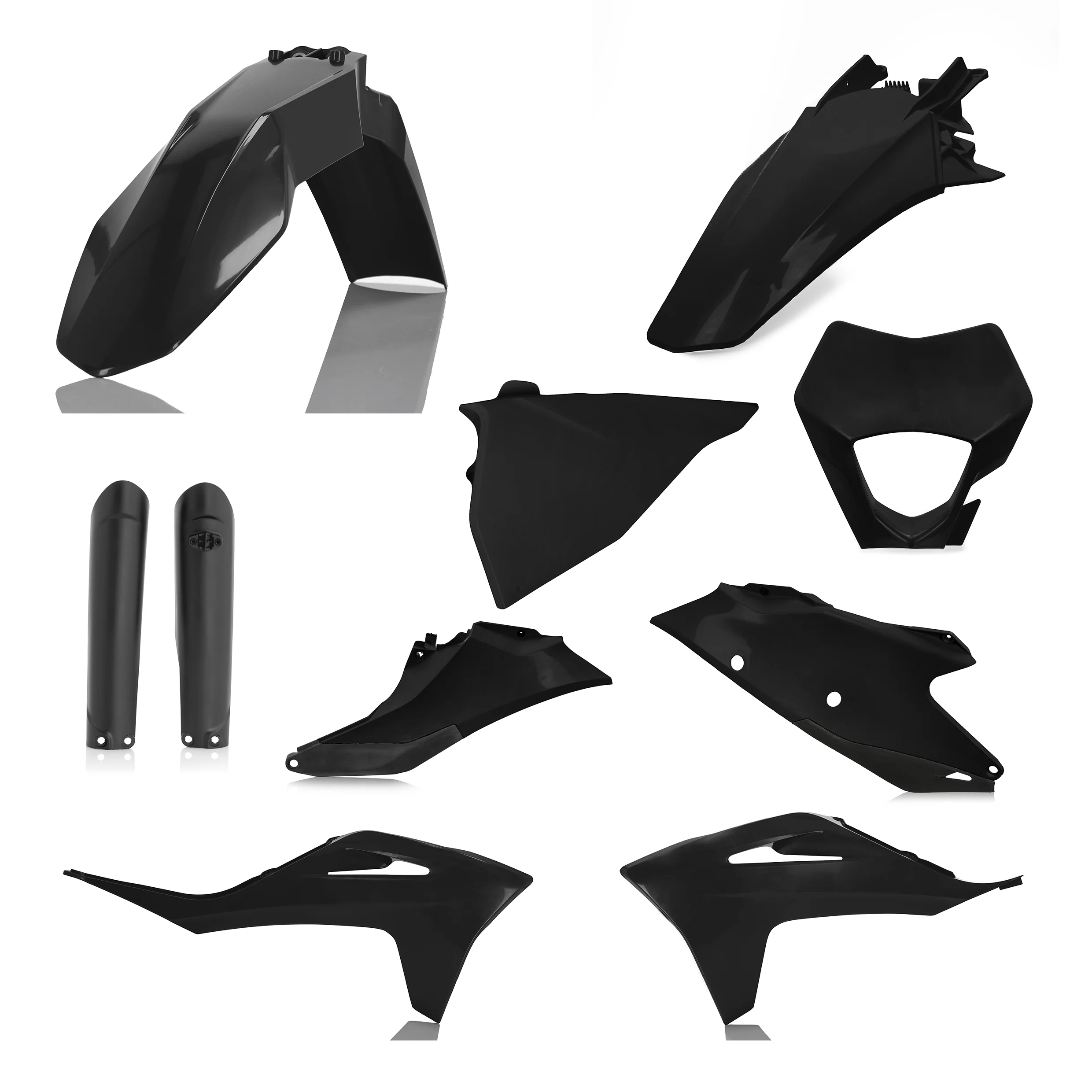 Acerbis Gas Gas Plastic Kit EC ECF - Black - Image 3