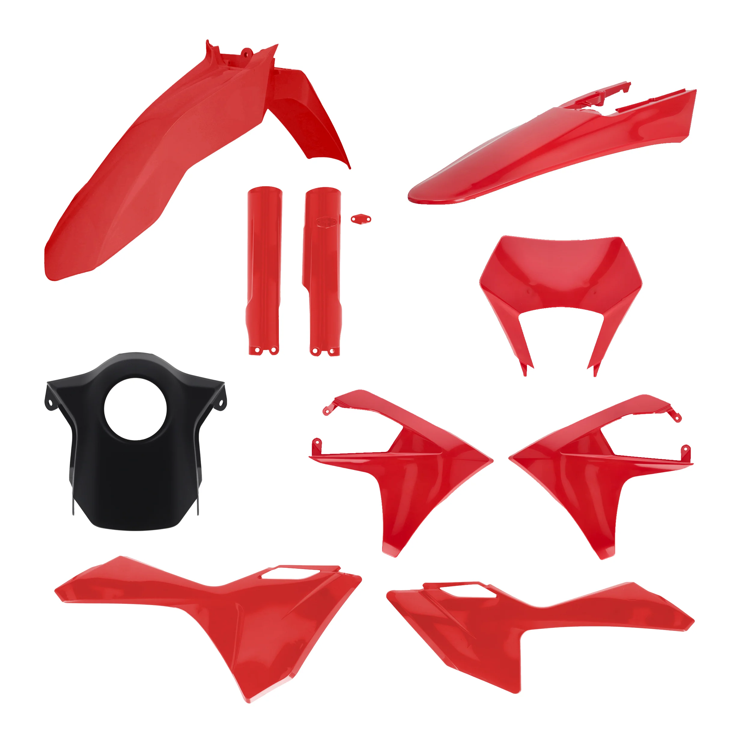 Acerbis Gas Gas Plastic Kit EC ECF - Red White - Image 5