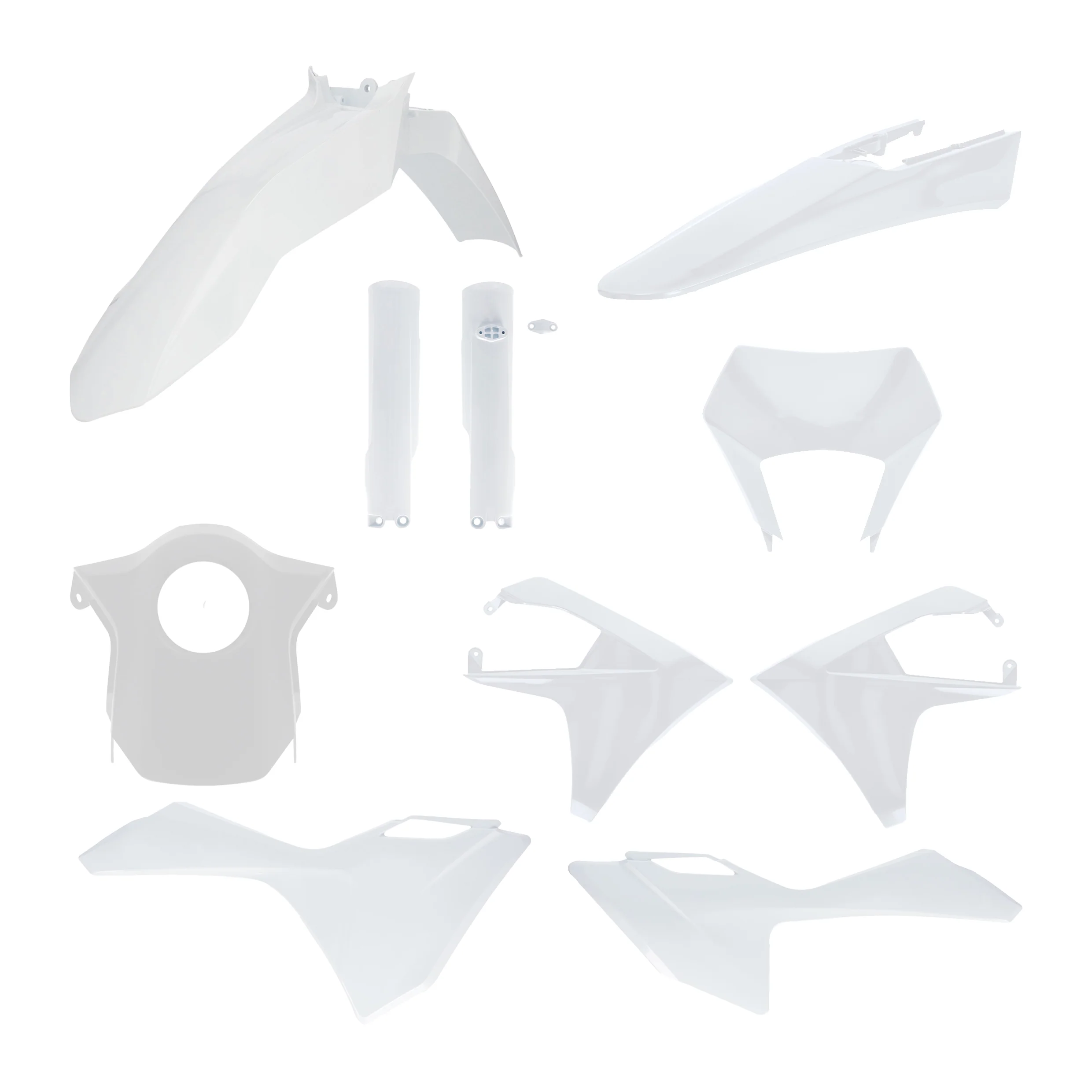 Acerbis Gas Gas Plastic Kit EC ECF - White - Image 5