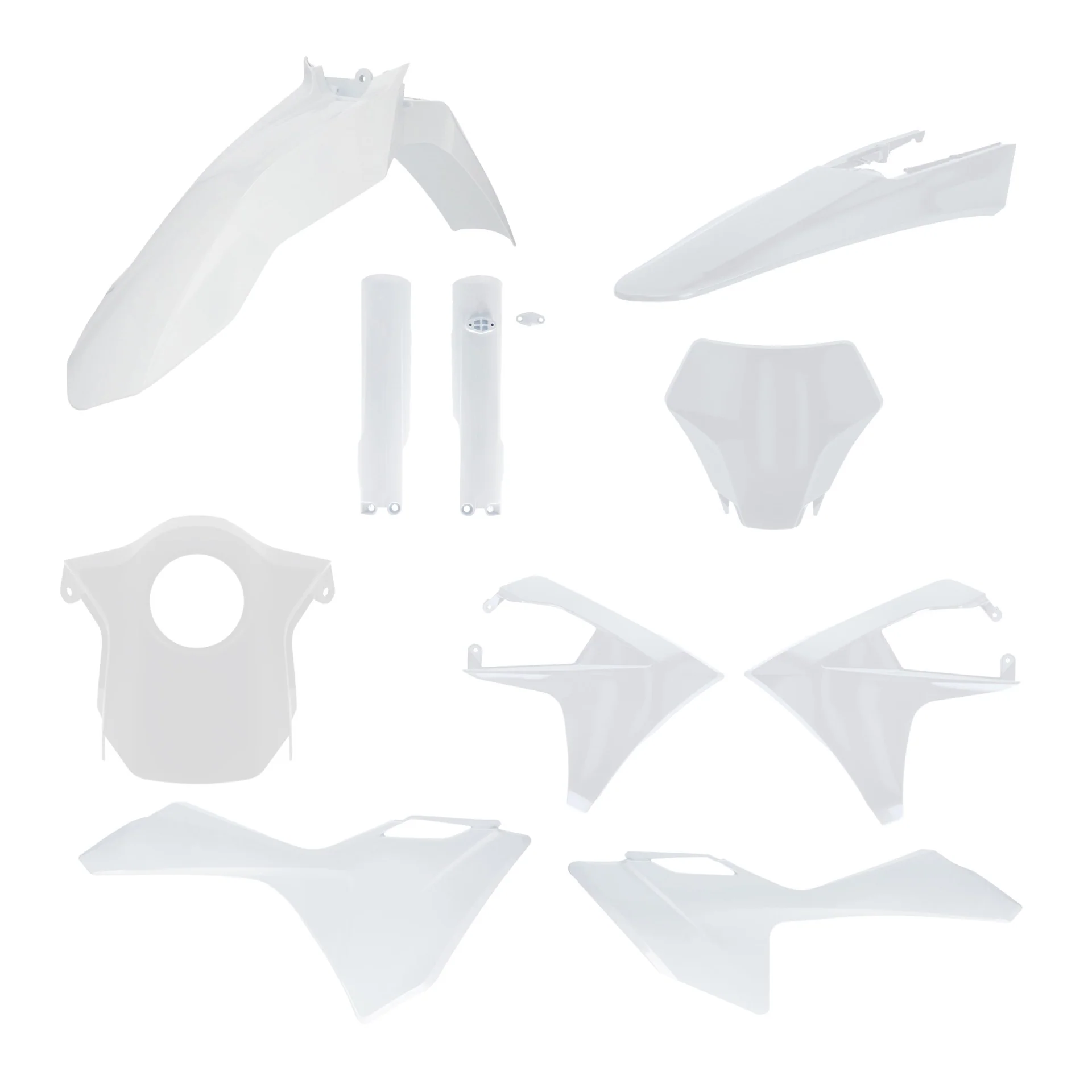 Acerbis Gas Gas Plastic Kit MC MCF - White - Image 4