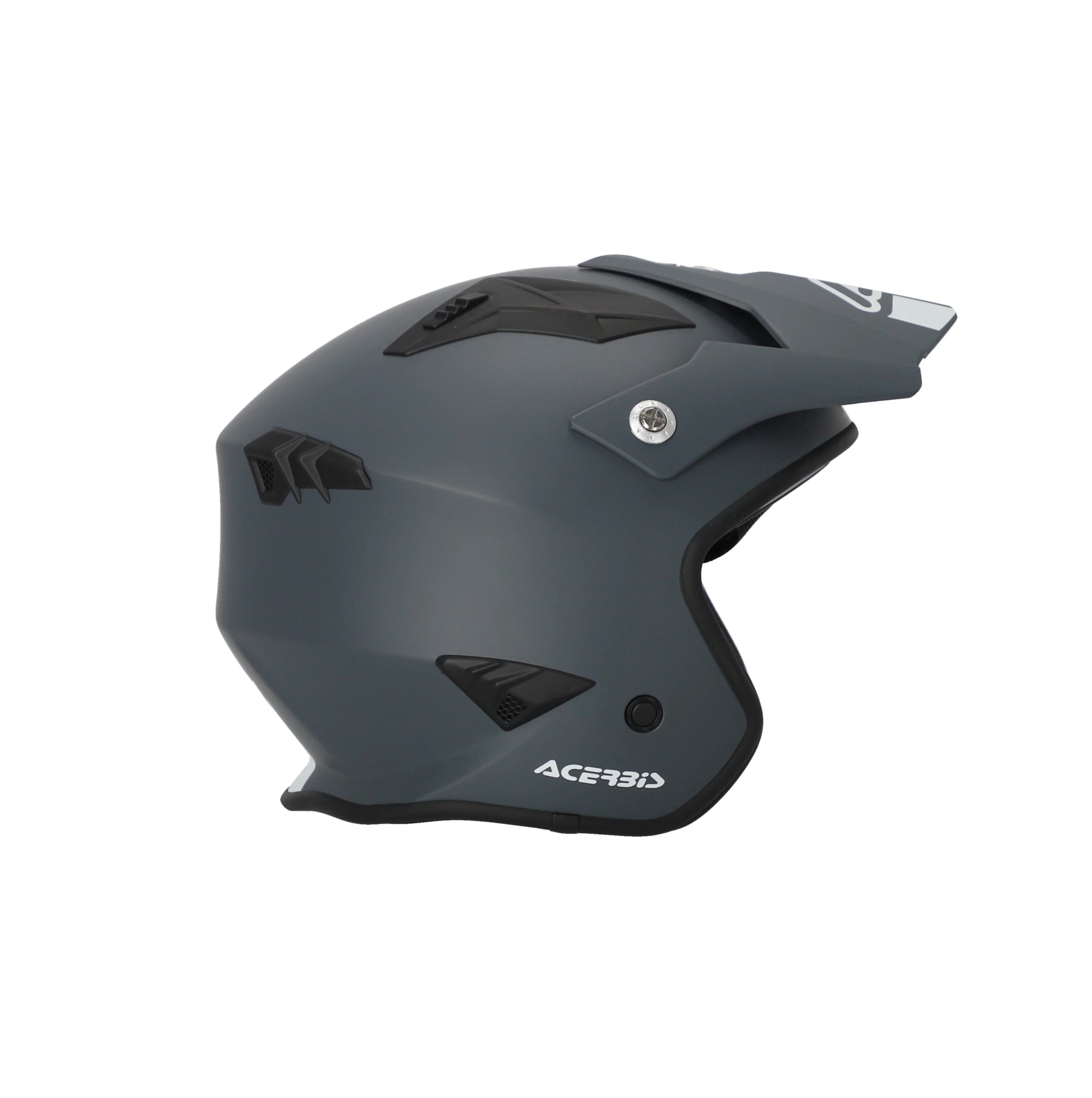 Acerbis Jet Aria Trials Helmet Grey - Image 4