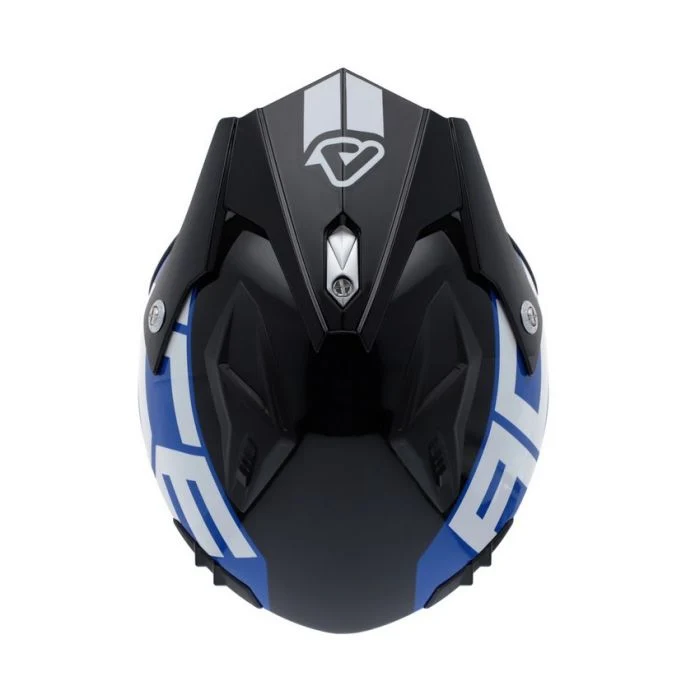 Acerbis Jet Aria Trials Helmet Bianco Blu Rosso - Image 4