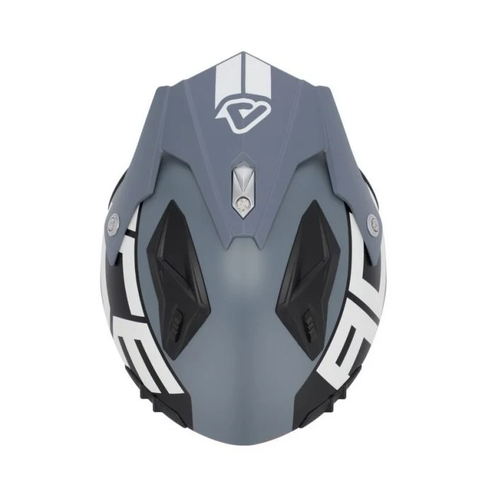 Acerbis Jet Aria Trials Helmet Grey Red - Image 3