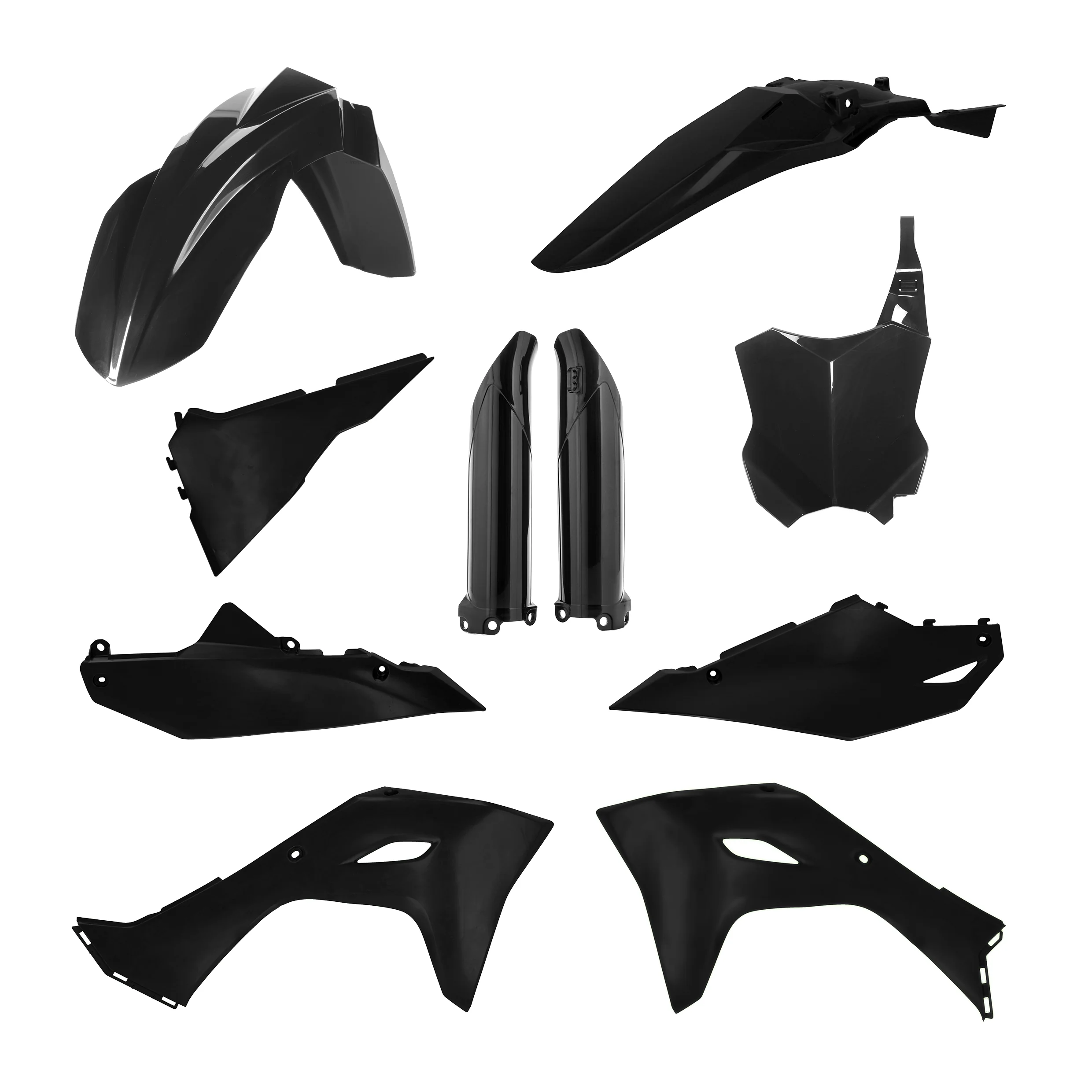 Acerbis Kawasaki Plastic Kit KX KXF - Black - Image 11